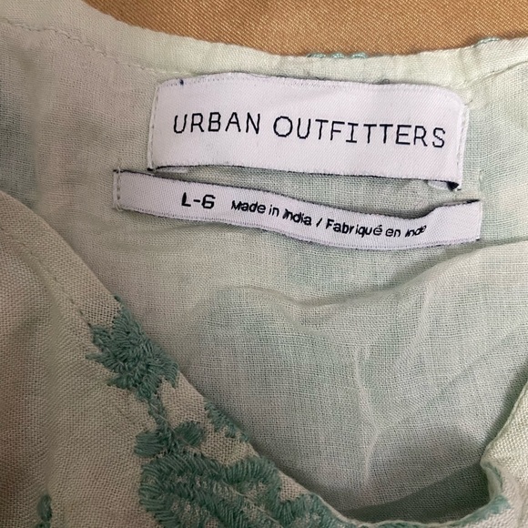 Urban Outfitters Teal Embroidered Chemise - Picture 10 of 14